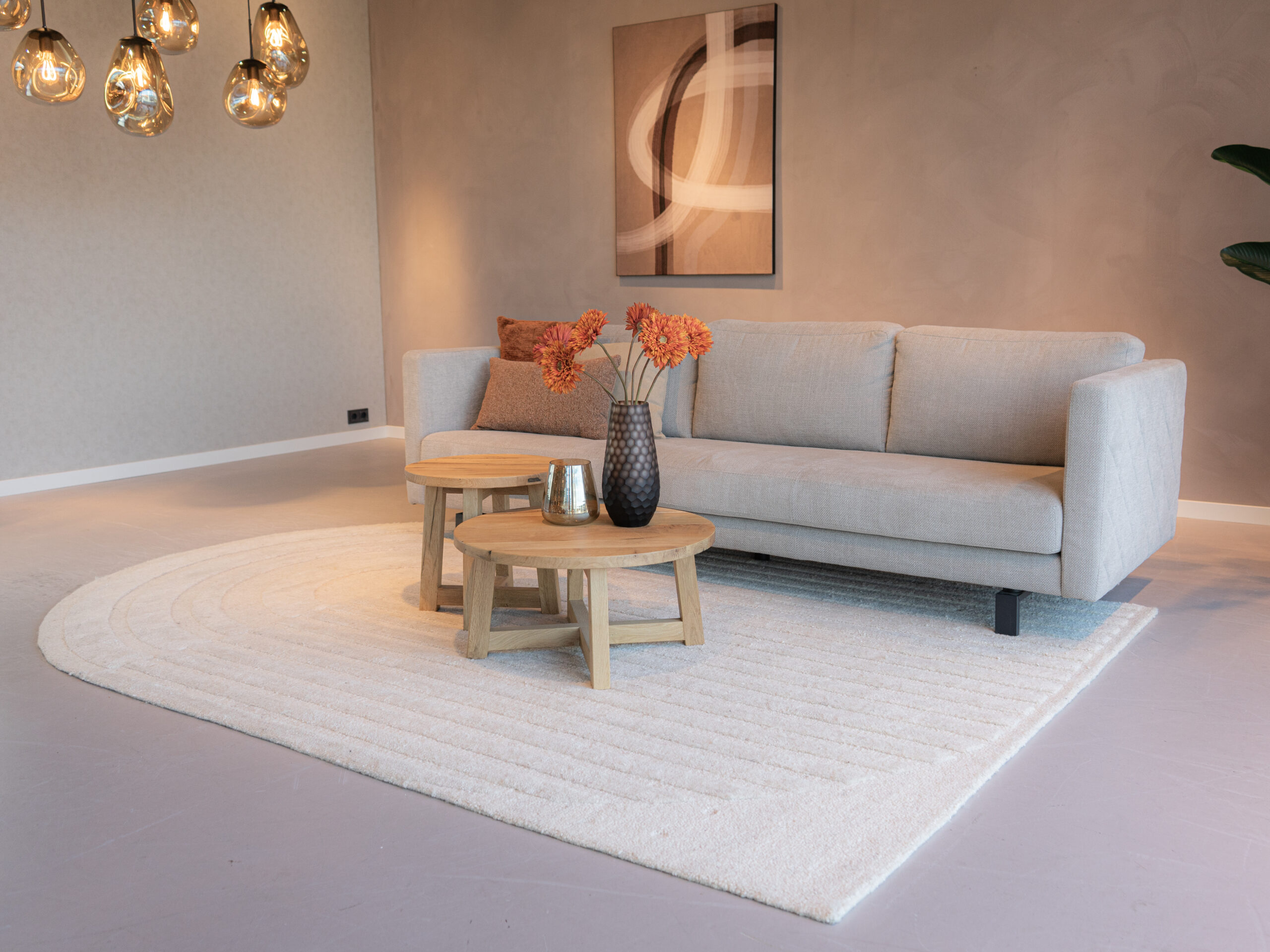 Salontafel Bayonne - Ø45x45cm - Ø65x35cm - tweede laag oud eiken