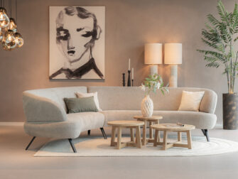 ronde set salontafels massief oud eiken