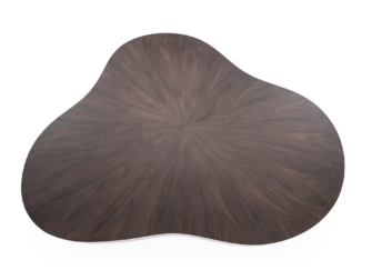 Salontafel Bobbie - donkerbruin - 150x110x25cm