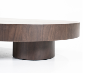 Salontafel Bobbie - donkerbruin - 150x110x25cm