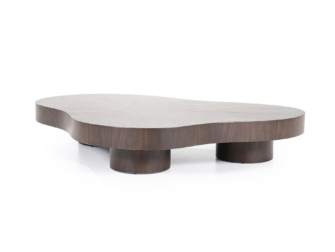 Salontafel Bobbie - donkerbruin - 150x110x25cm