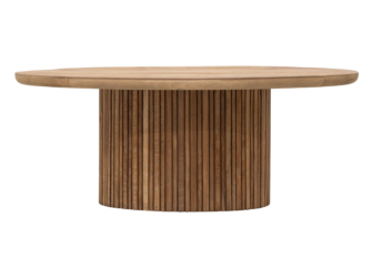 Salontafel Lagoon - Ø90x35cm - teakhout top Salontafel Lagoon - Ø90x35cm - teakhout top