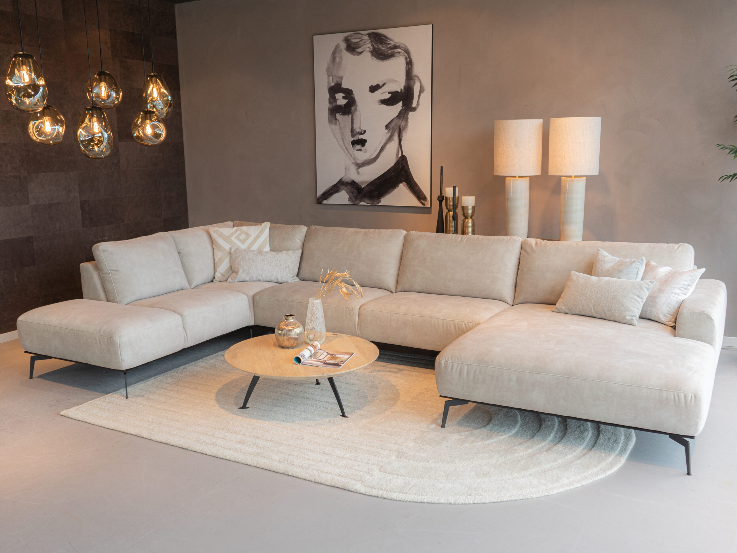 salontafel rond hout