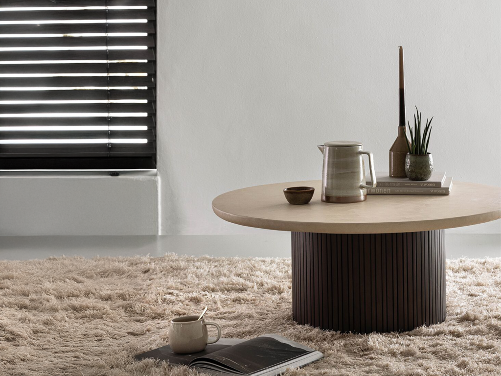 Salontafel Maroon - Ø90x35cm