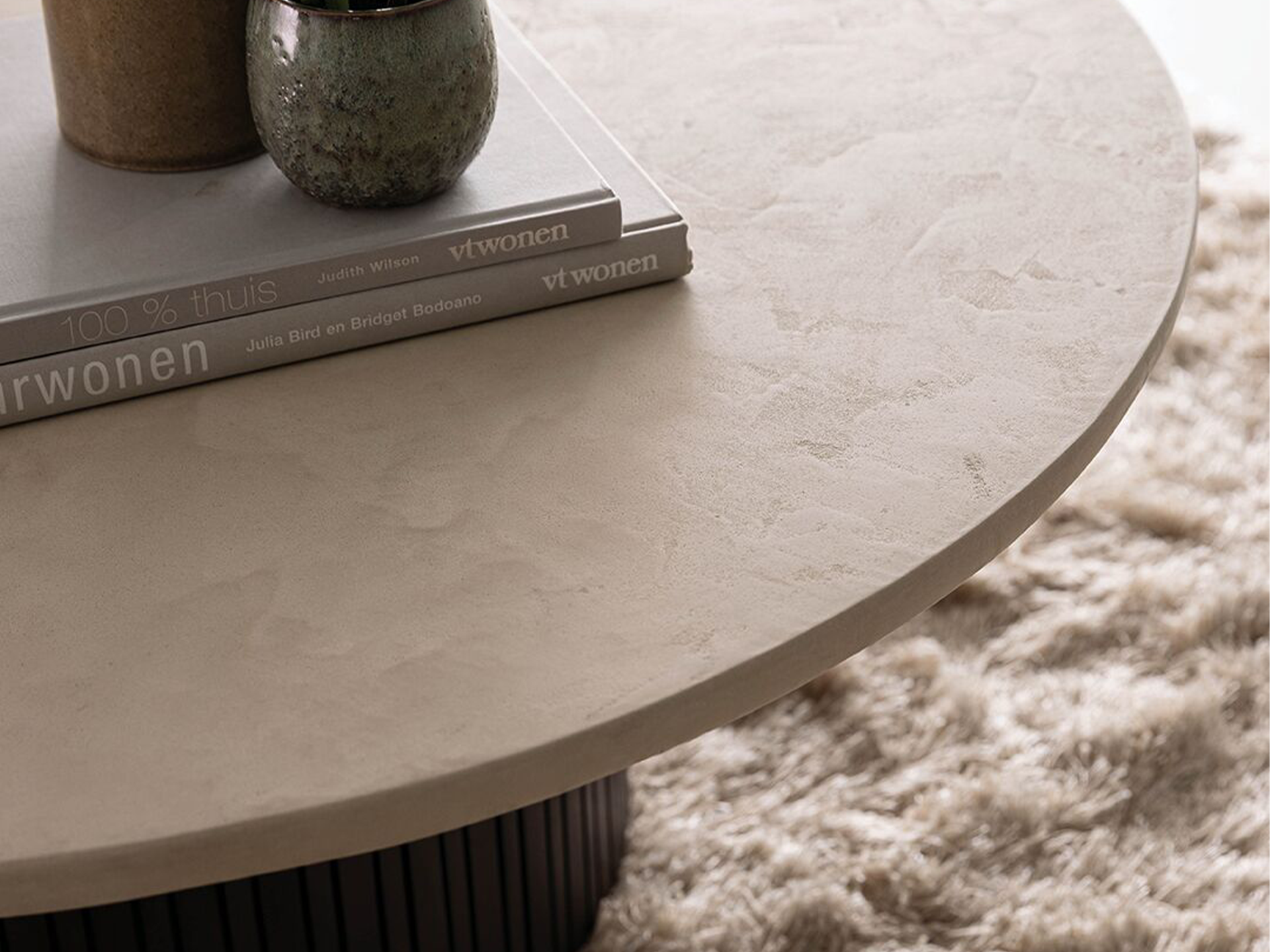 Salontafel Maroon - Ø90x35cm