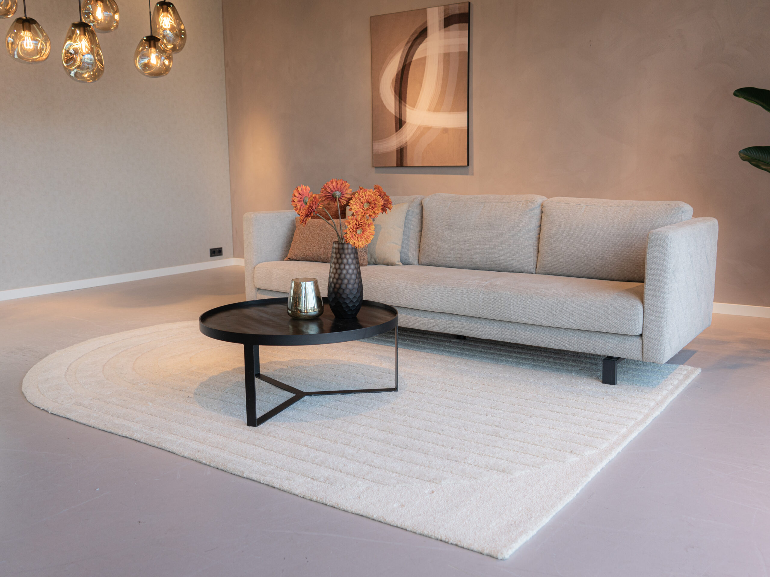 Salontafel Modena - Ø80x35cm - black