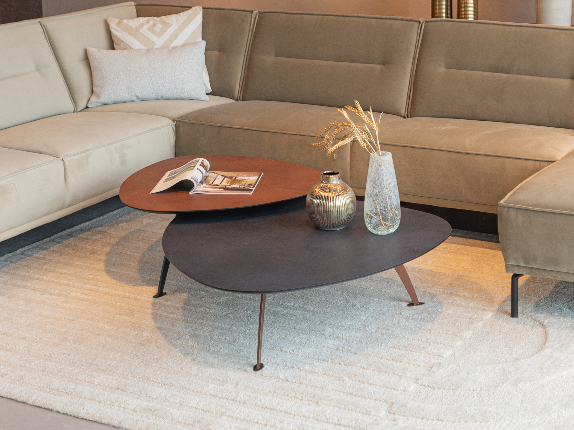 salontafels met meerdere vormen