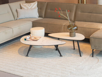 Salontafel Montalcino 100x55 - kiezel - carrara frosted white