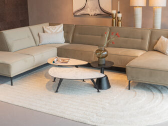 Salontafel Montalcino 100x55 - kiezel - carrara frosted white