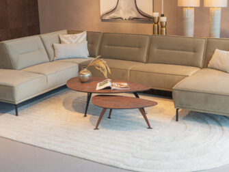 Salontafel Montalcino 100x55 - kiezel - lime earth baked + 80x45cm