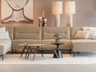 Salontafel Montalcino 100x55 - kiezel - marble vein nero bronze