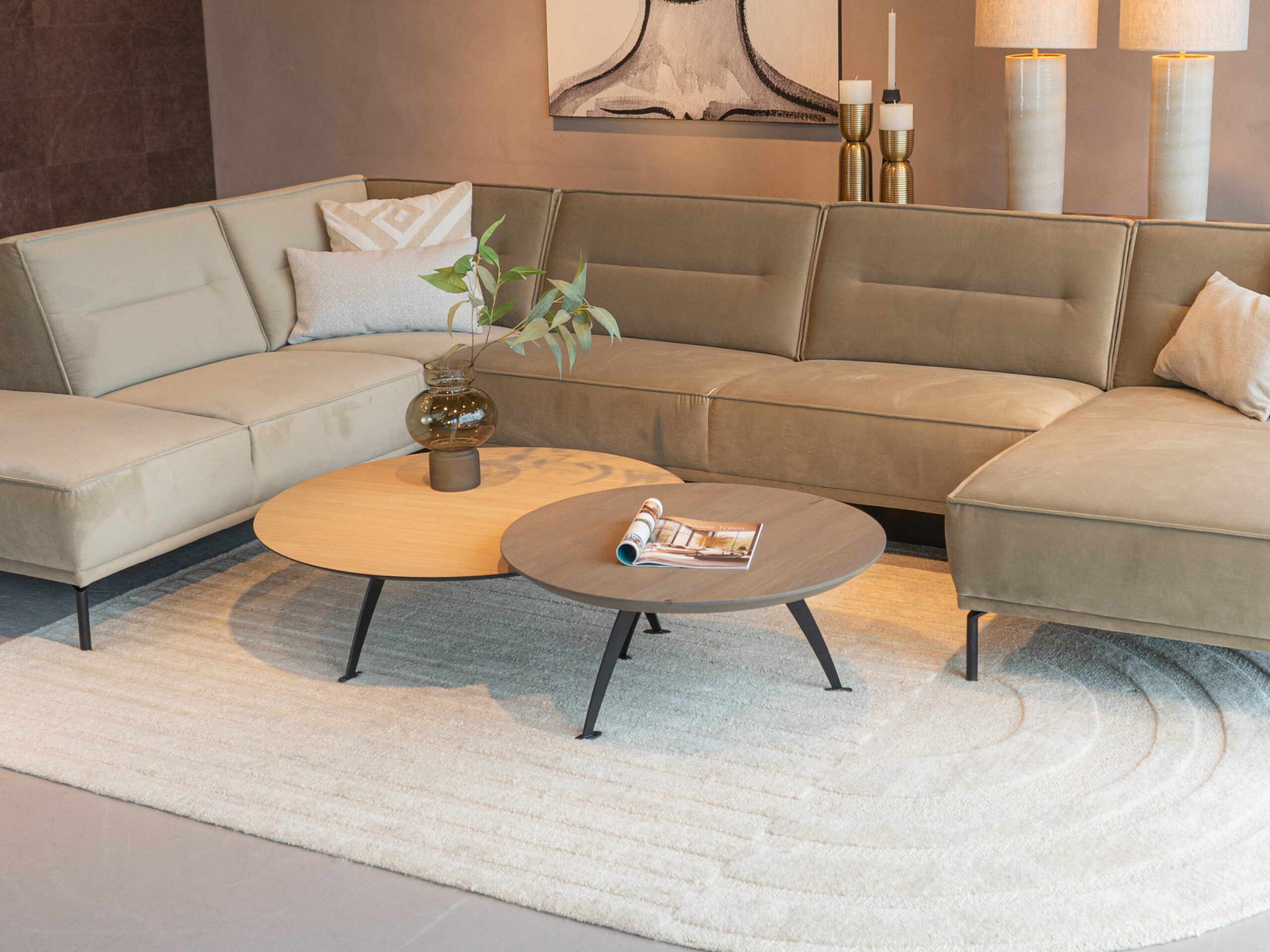 Salontafel Montalcino - Ø100cm - rond - master oak light natural