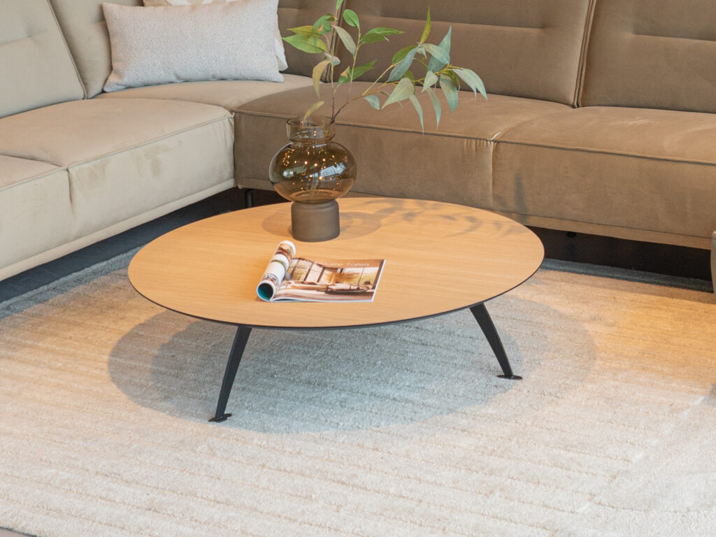 Salontafel Montalcino - rond - 100x30cm - master oak light natural