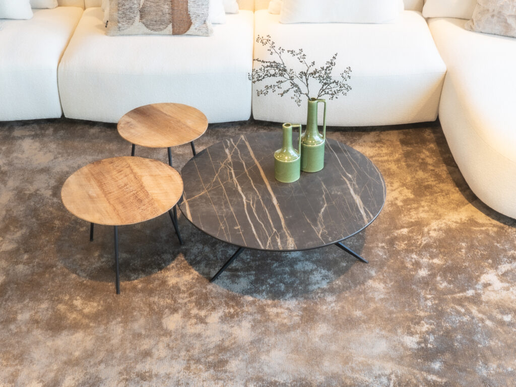 ronde salontafel set voorraad