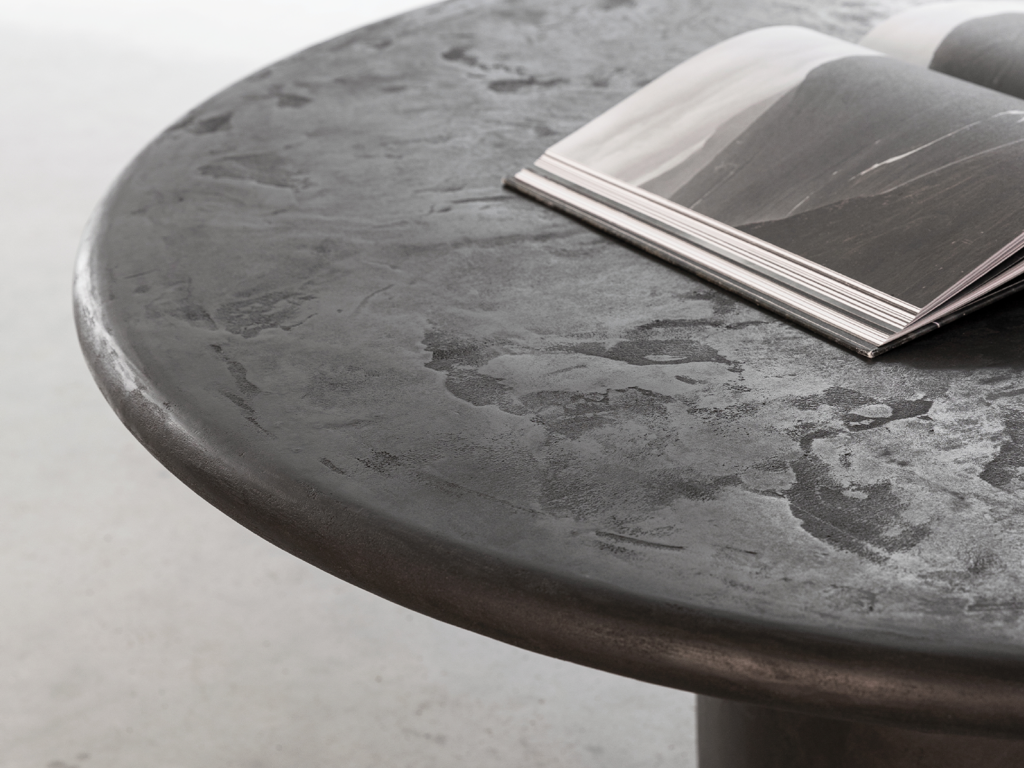 grote salontafel met ronde rand