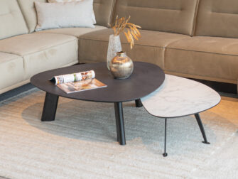 Salontafel Pavia - 100x35cm - stone - lime midnight