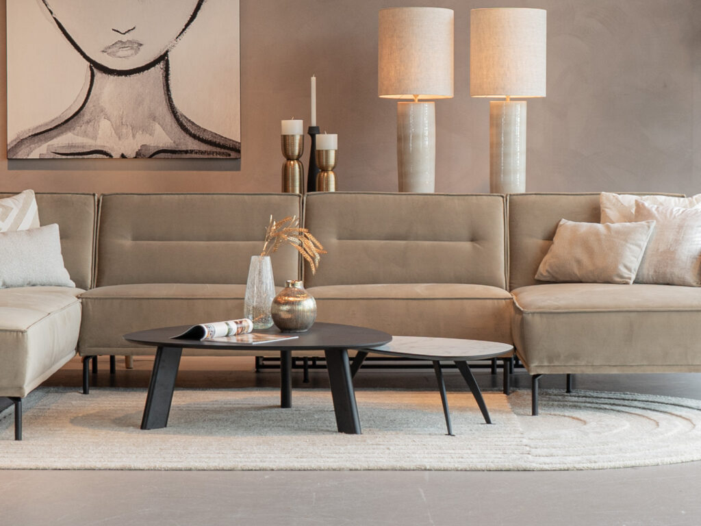 Salontafel Pavia - 100x35cm - stone - lime midnight