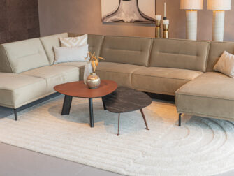 Salontafel Pavia - 80x40cm - stone - lime earth baked