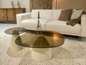 rookglas salontafel set