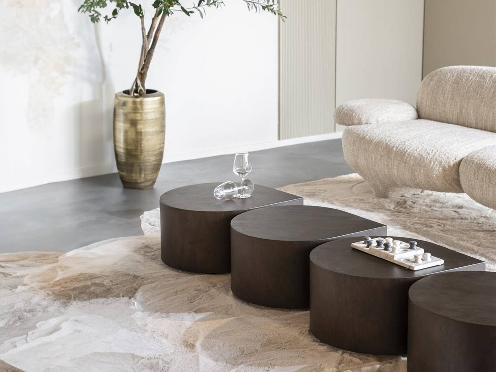 set van 4 salontafel