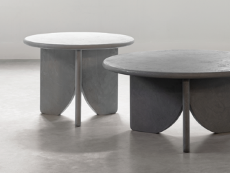 grijze salontafel set rond