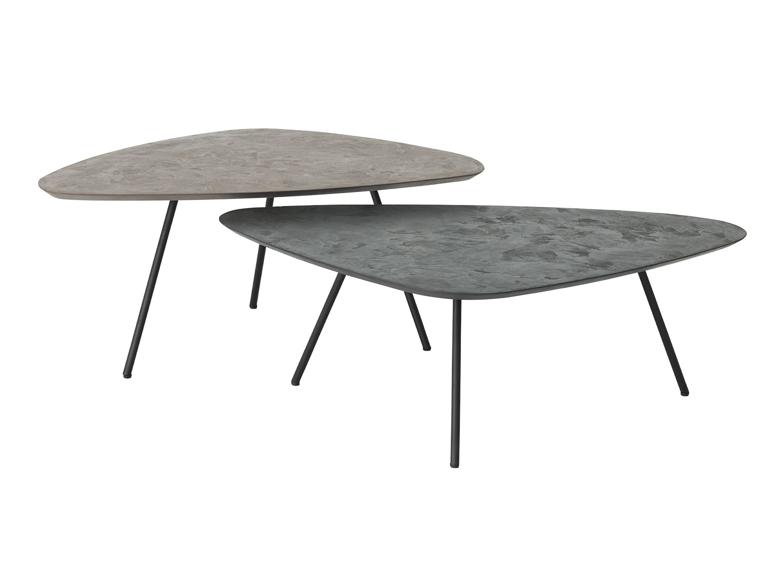 kiezelvormige salontafel set