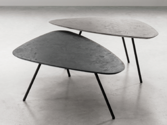 salontafel set in kiezelvorm