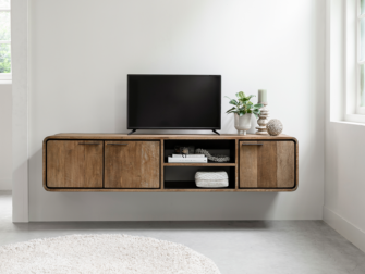 hangend tv meubel met open vakken