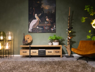 TV-meubel Canzano 5 laden - 190x40x55cm (1)-2 tv-meubel teak hout