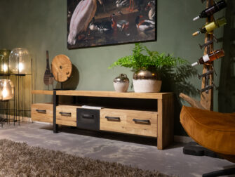 TV-meubel Canzano 5 laden - 190x40x55cm (2) tv-meubel met open vak