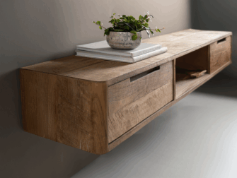 zwevend tv meubel klein