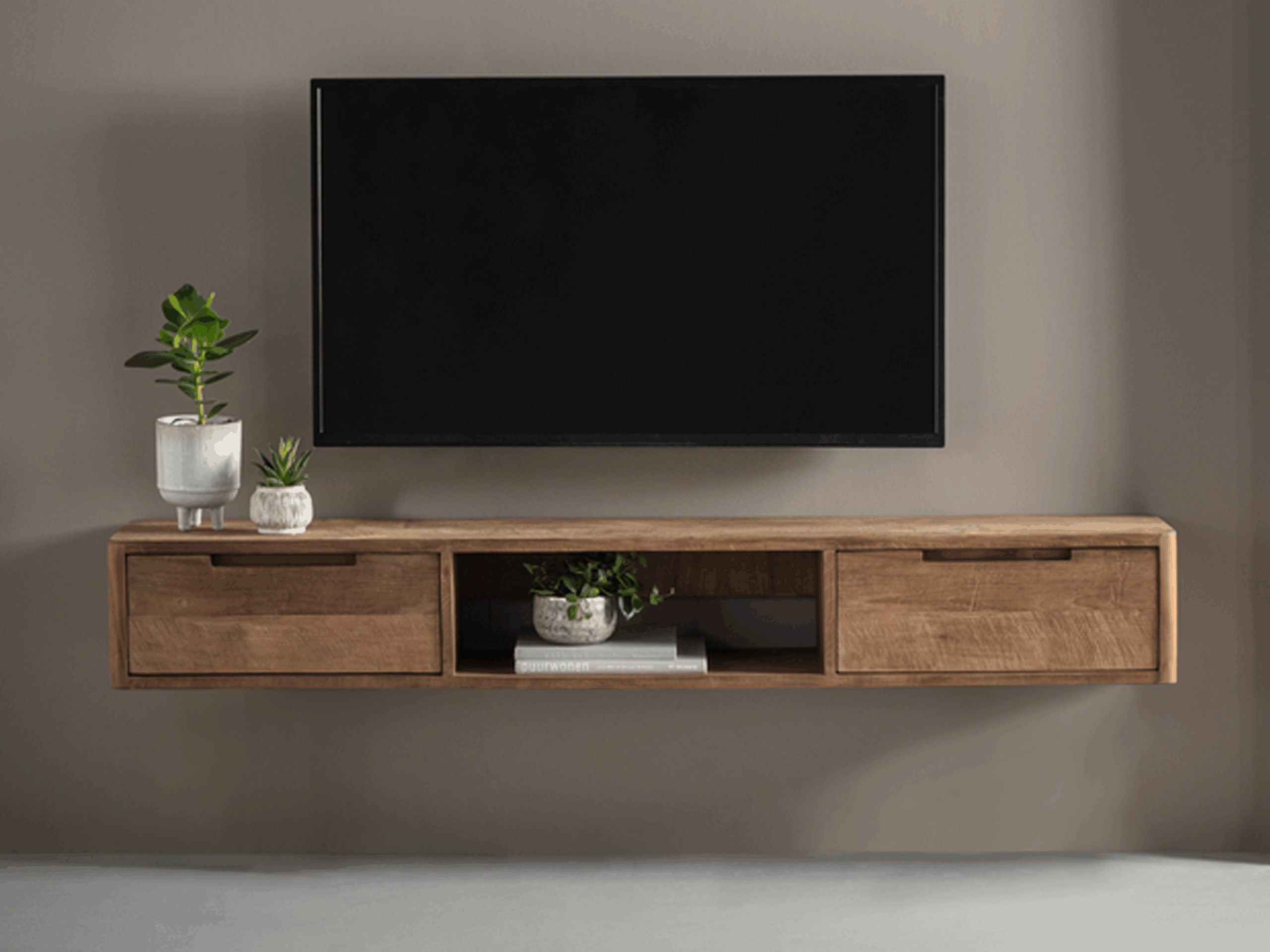 hangend tv meubel van 160cm met laden