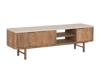 TV-meubel Dublin - 170x35x50cm - mortex top - 2 open vakken - 3 deurs