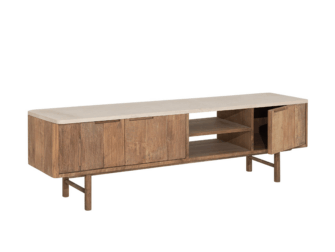 TV-meubel Dublin - 170x35x50cm - mortex top - 2 open vakken - 3 deurs