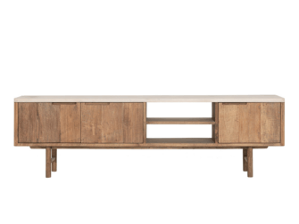 TV-meubel Dublin - 170x35x50cm - mortex top - 2 open vakken - 3 deurs