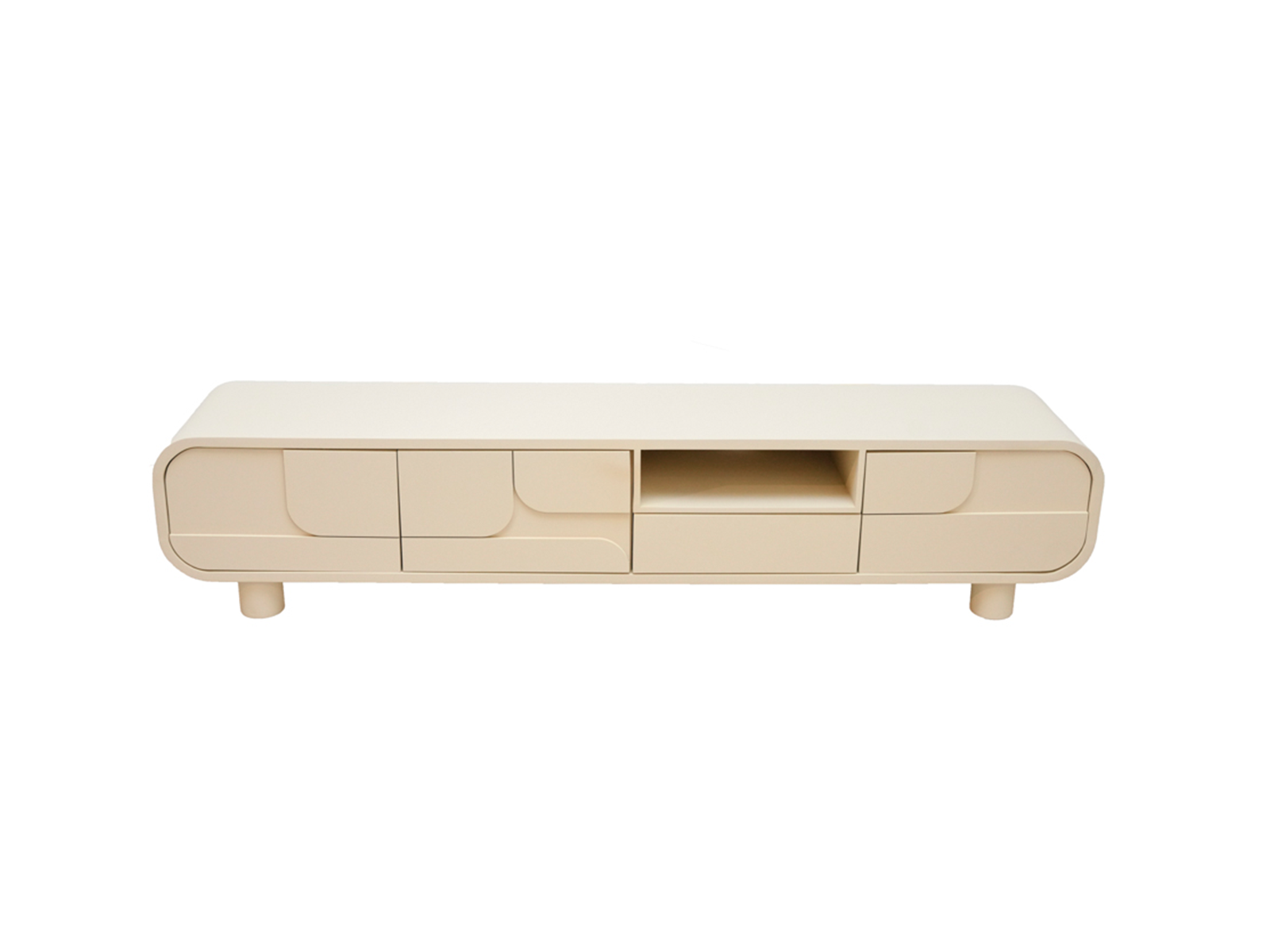 beige tv meubel opbergruimte