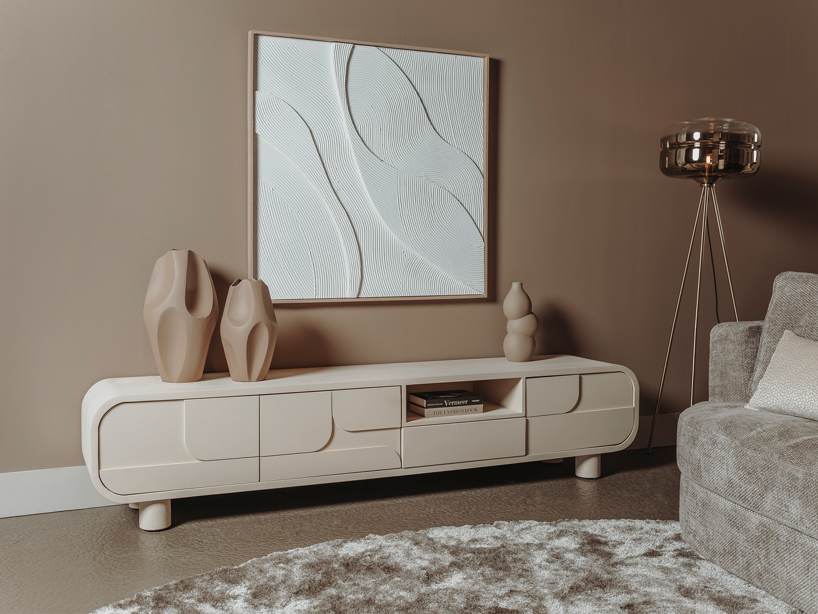 tv meubel beton look 180cm