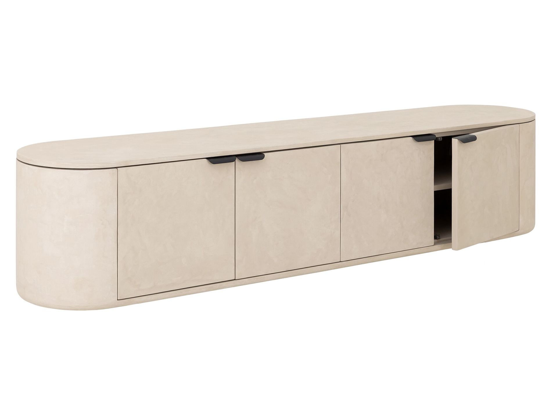 TV-meubel Grandora - 200x40x43cm - 4 deurs - hangend