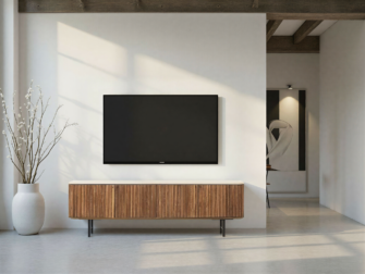 Staand tv-meubel met verticale belijning