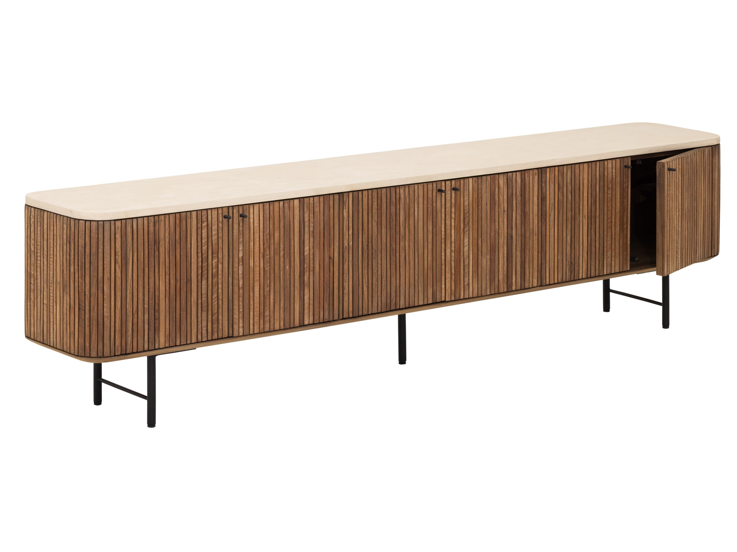 TV-meubel Lagoon - 220x35x55cm - stalen onderstel