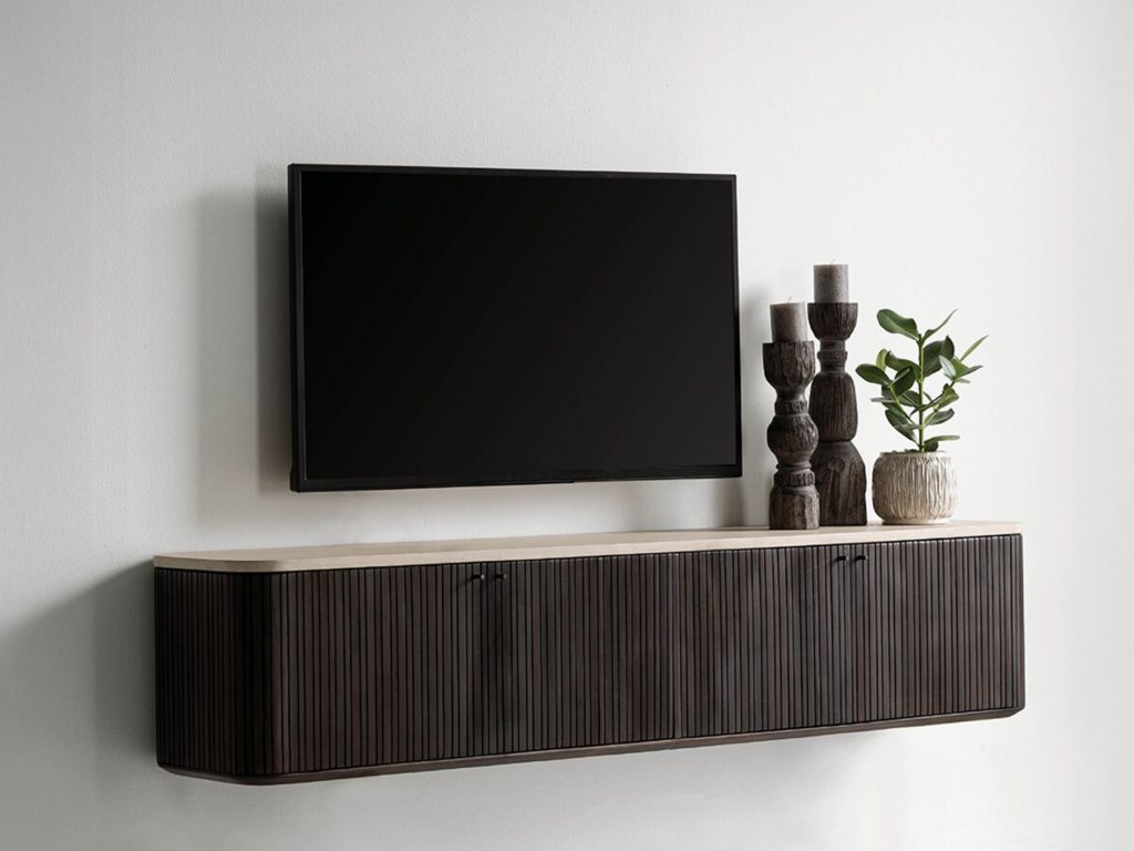 TV-meubel Maroon - 180x35x37cm - hangend