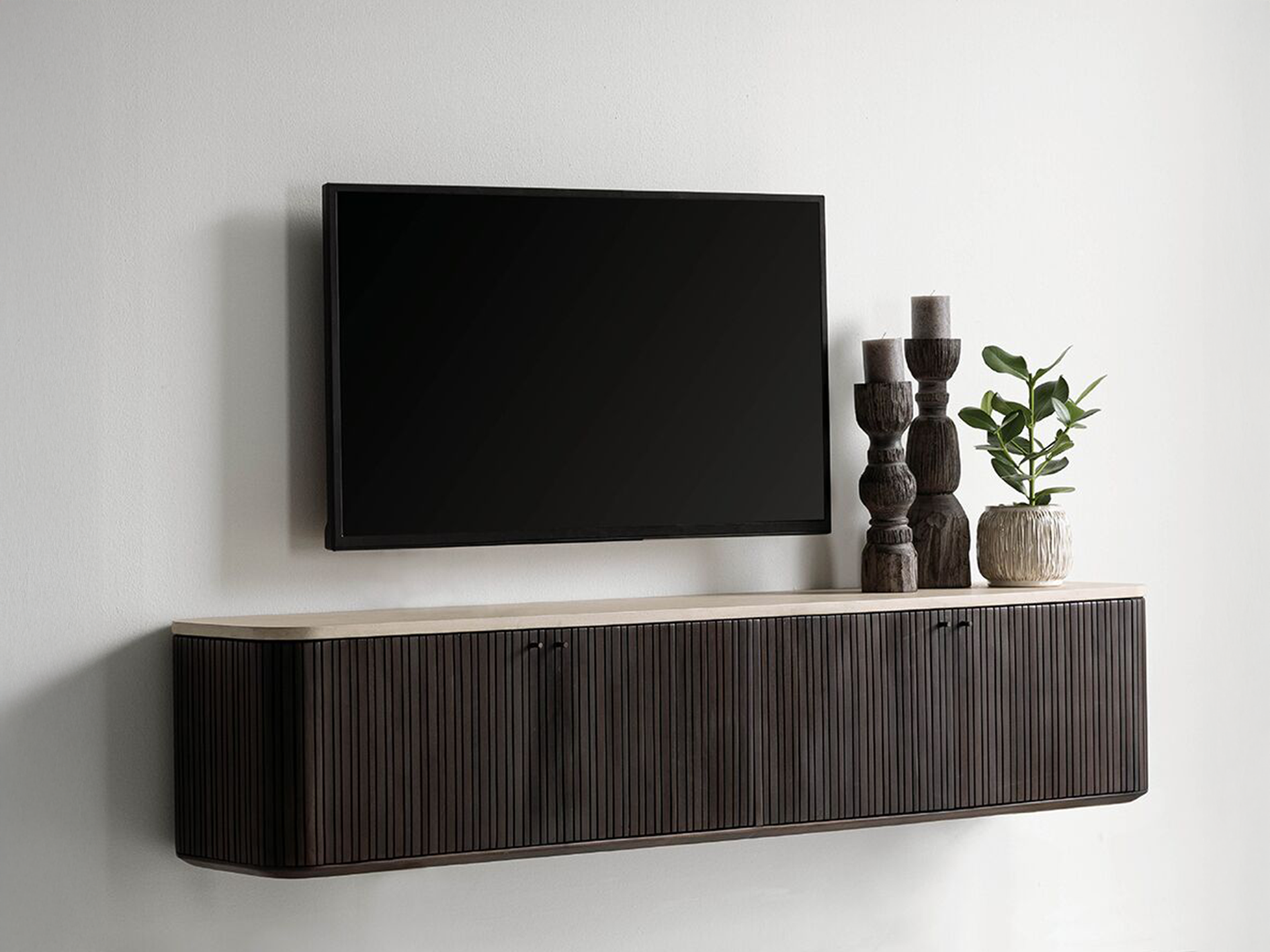 TV-meubel Maroon - 180x35x37cm - hangend