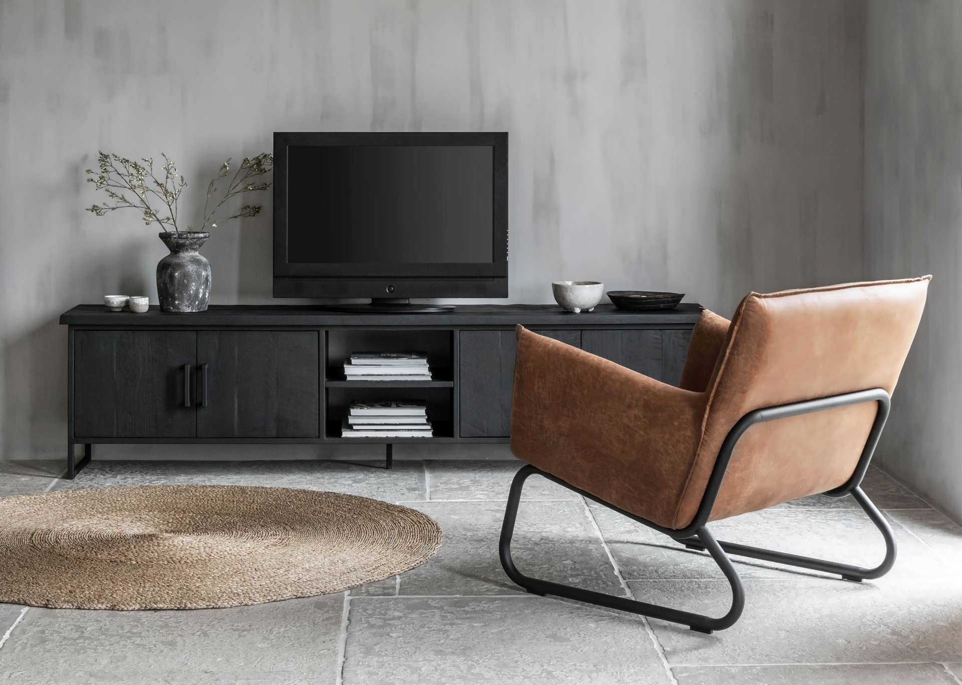 zwart tv meubel