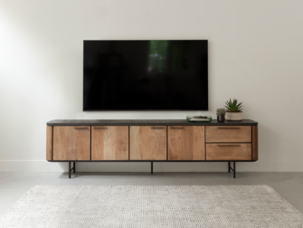 tv-meubel met stalen poten