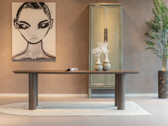 donkerbruine eettafel