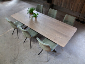 eetkamertafels met houten blad