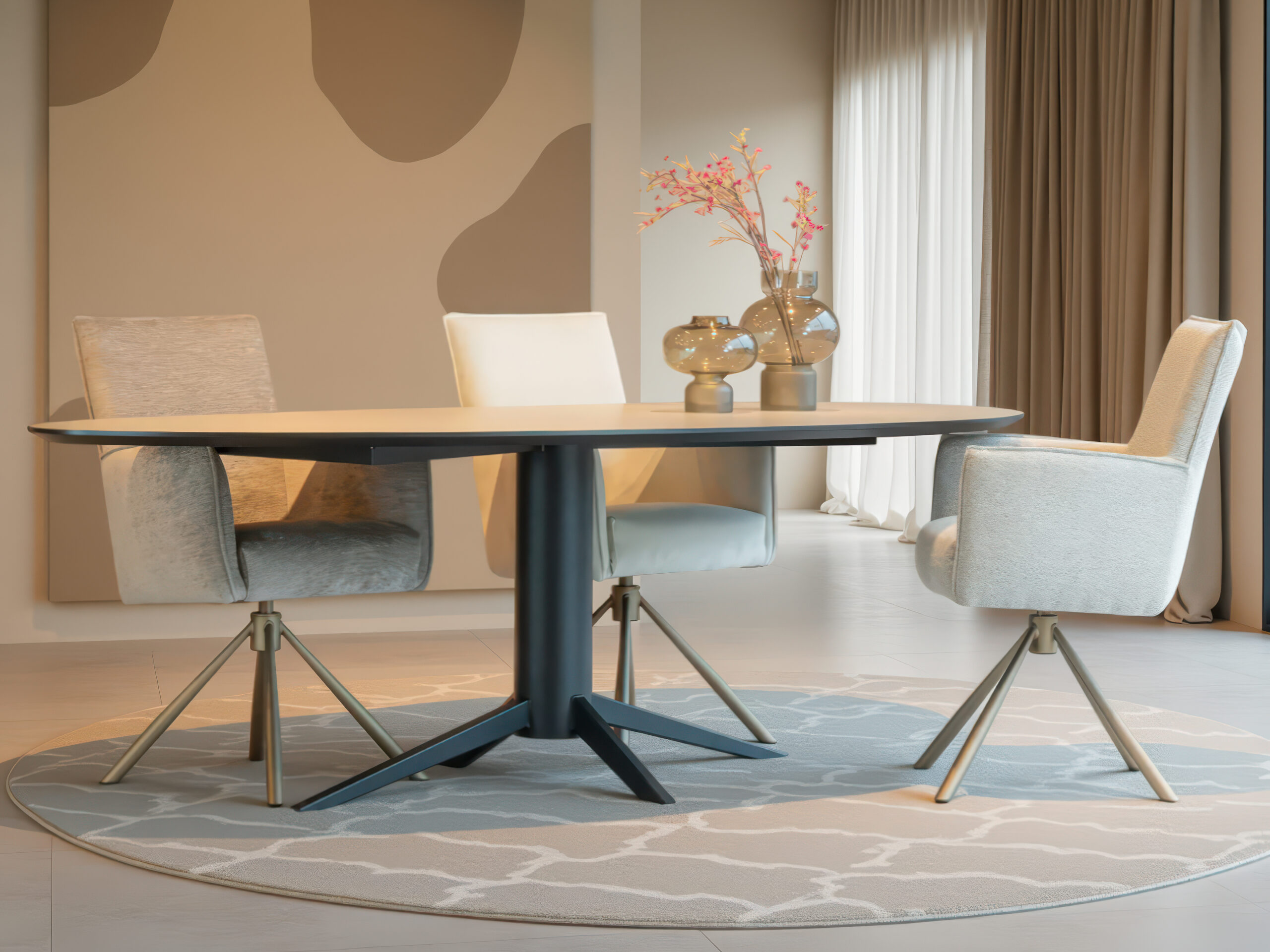 HPL eettafel met minimalistisch design en een slijtvast oppervlak