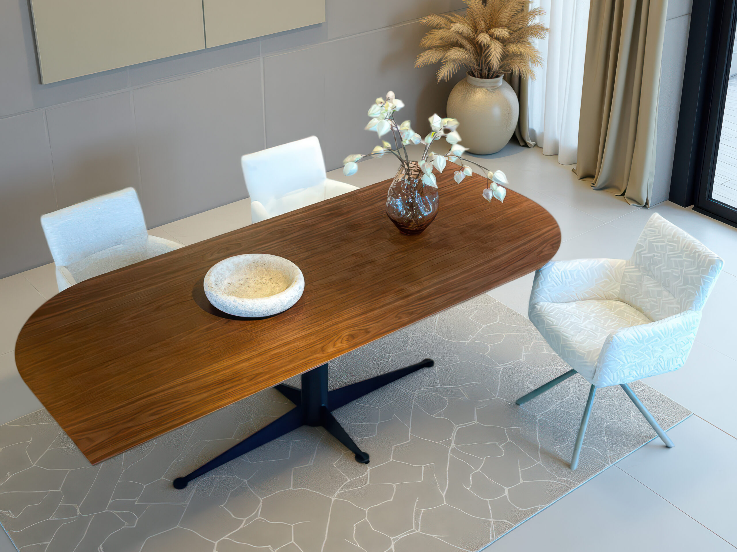 Eettafel met HPL-blad, krasvast en onderhoudsvriendelijk met een moderne uitstraling