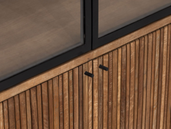 Vitrinekast Lagoon - 130x40x210cm - 6 deurs Vitrinekast Lagoon - 130x40x210cm - 6 deurs