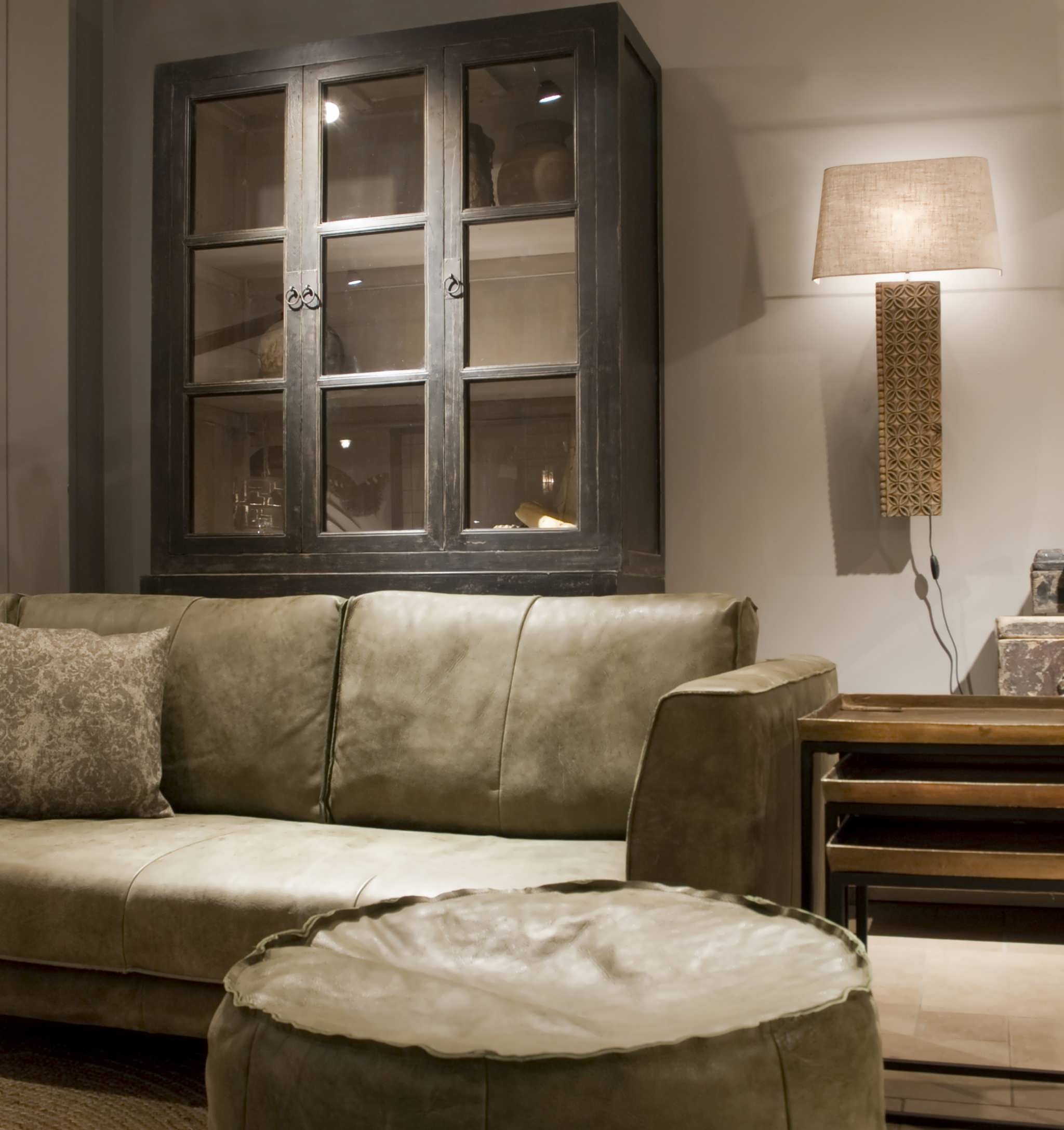 Vitrinekast Perpignan - 130x50x225cm